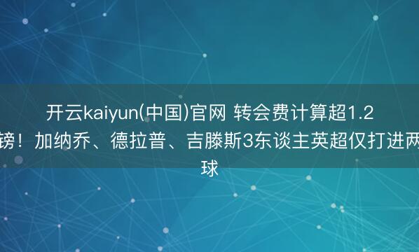 开云kaiyun(中国)官网 转会费计算超1.2亿镑！加