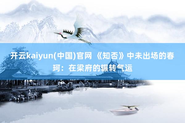 开云kaiyun(中国)官网 《知否》中未出场的春珂:在梁府的辗转气运